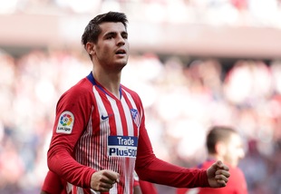 Liga: l'Atletico Madrid vince con Morata e Saul. Due rigori salvano il Real con il Levante