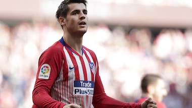 Liga: l'Atletico Madrid vince con Morata e Saul. Due rigori salvano il Real con il Levante