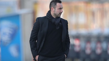 Serie A Sassuolo, De Zerbi: «Ho fatto comunque i complimenti ai ragazzi»