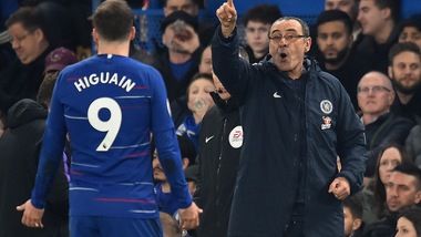 Chelsea, Sarri: «Higuain? Scatto e forma da migliorare»