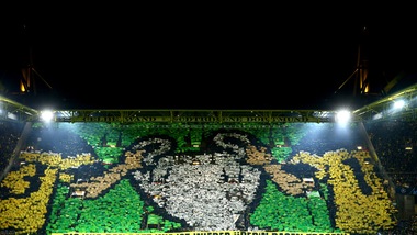 Champions, che spettacolo la coreografia del Borussia Dortmund