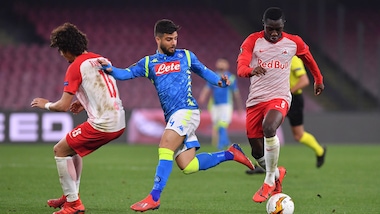 Europa League Napoli-Salisburgo 3-0, il tabellino