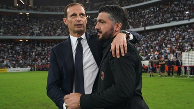 Milan, Gattuso: «Allegri criticato dopo Madrid. Ora lo osannano»