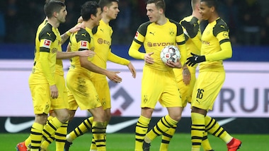 Bundesliga, il Borussia Dortmund batte l'Hertha in extremis. Lipsia corsaro