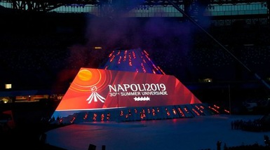 Napoli, Universiadi 2019: San Paolo in festa per la cerimonia d'apertura