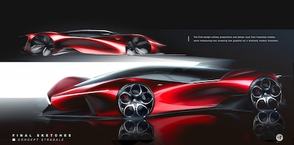 Hypercar Alfa Romeo, ecco come l'hanno immaginata: gli scatti