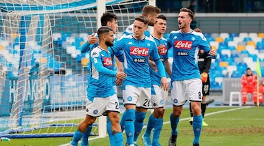 Coppa Italia Napoli-Perugia 2-0, il tabellino