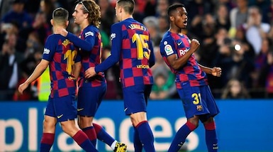 Ansu Fati, doppietta più giovane della Liga: il Barcellona vince