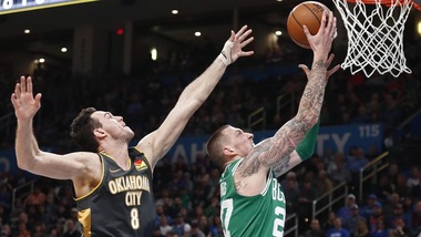 Super Gallinari non basta ad Oklahoma: vince Boston 112-111