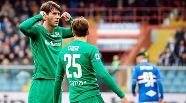 Fiorentina, Vlahovic ai tifosi della Samp: "È la mia esultanza"