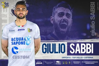Giulio Sabbi torna dalla Cina e firma per Cisterna