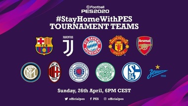 eFootball PES 2020: i giocatori dei club internazionali si sfideranno nel torneo #StayHomeWithPES
