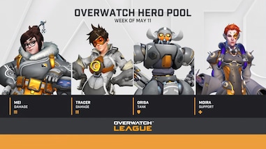 Orisa, MEI e Tracer tra gli eroi bannati della OWL