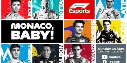 F1 Virtual Series di Monaco: parteciperanno anche Bottas e Luis Fonsi