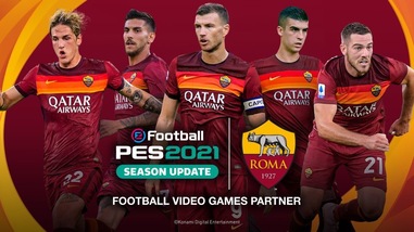 PES 2021: AS Roma e Konami stringono un accordo esclusivo