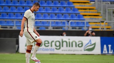 Dzeko resta a secco, la Roma pareggia con il Cagliari