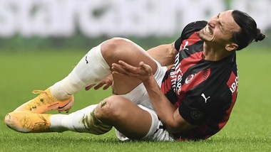 Milan, guaio Ibrahimovic: salta anche Sassuolo e Lazio