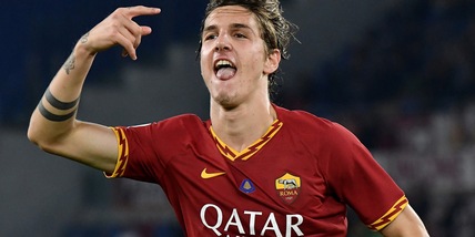 Roma, Zaniolo si scalda per l'assalto all'Europa