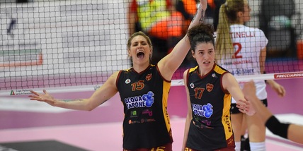 Roma festeggia il salto in A1