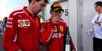 Ferrari, Binotto su Vettel: "Sono felice che corra in Aston Martin"