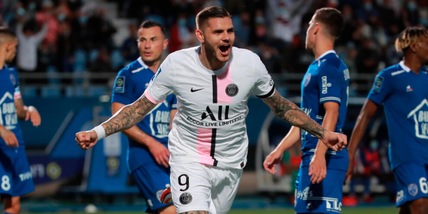 Ligue 1, gli ex Inter Hakimi e Icardi regalano i tre punti al Psg