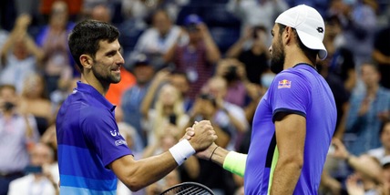Us Open, Berrettini sogna ma poi Djokovic domina e vola in semifinale