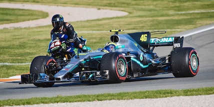 Valentino Rossi: "Con Hamilton ho capito cosa vuol dire essere un pilota di F1"