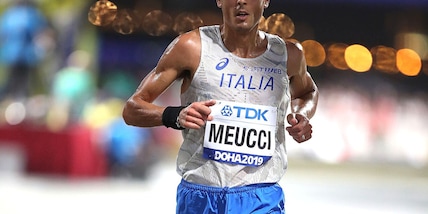 Meucci al personale alla Maratona di Barcellona