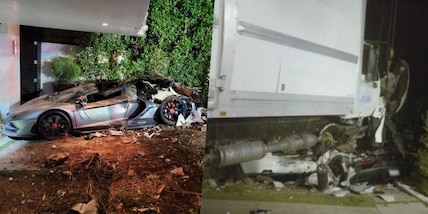 Camion fuori controllo a Beverly Hills: che danni per Lamborghini e Bentley