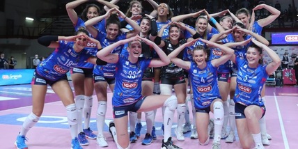 Novara vince in tre set contro Cuneo e va in semifinale