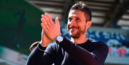 Albertini consegna la panchina d'argento a Dionisi