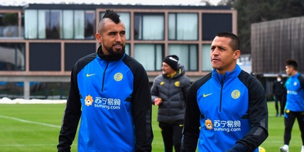 Inter, Vidal e Sanchez salutano con la Samp