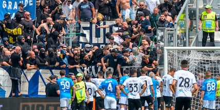 Incidenti Spezia-Napoli, le sanzioni del Giudice Sportivo alle società