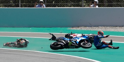 MotoGp, Quartararo punta il dito contro Nakagami: "Così ci ammazziamo"