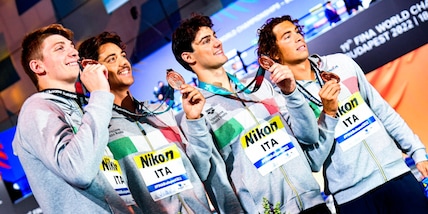 Mondiali, la 4x100 sl vince il bronzo: l'Italia chiude dietro Usa e Australia