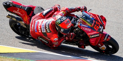 MotoGp: caduta per Bagnaia nel Gp di Germania, il ducatista ancora out
