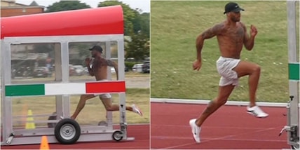 Jacobs si allena con lo scudo: serie di test per i Mondiali di atletica