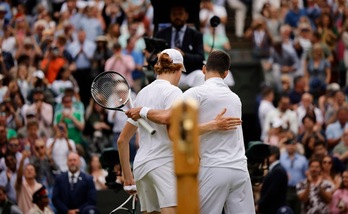 Wimbledon, grandi ascolti su Sky per l'incontro Djokovic-Sinner