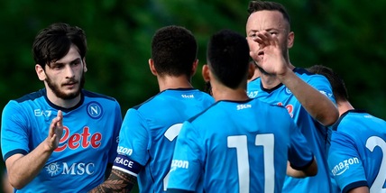 Napoli, 10-0 all'Anaune con subito Kvaratskhelia protagonista