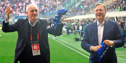 Atalanta, al Centro Bortolotti presenti Stephen Pagliuca e figlio