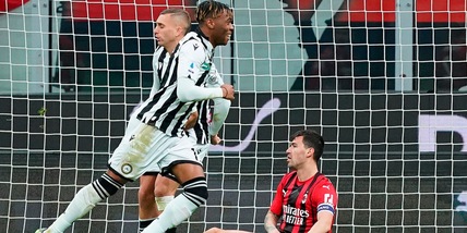 Milan, mai battuta l'Udinese nell'anno dello scudetto: conti da regolare dopo il gol di Udogie...