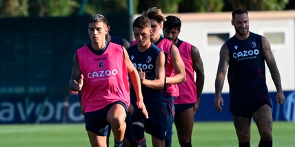 Bologna, seduta di scarico dopo il ko con la Lazio