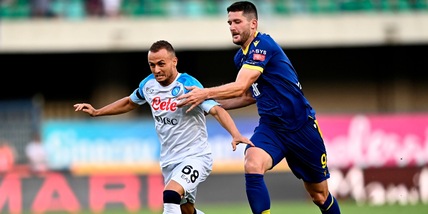 Verona-Napoli 2-5, il tabellino