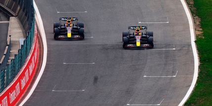 F1, Gp Belgio: Red Bull comandano le prove libere 3, Leclerc nella ghiaia