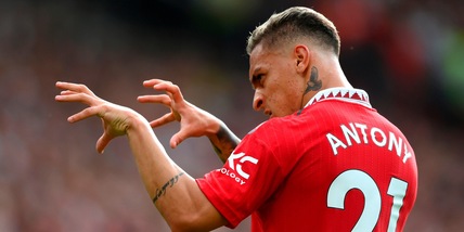 Antony in gol al debutto, lo United vola: battuto anche l'Arsenal