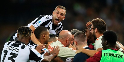 Udinese-Roma 4-0, il tabellino