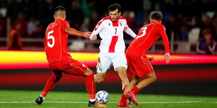 Kvaratskhelia trascina la Georgia in Nations League B: 2-0 alla Macedonia