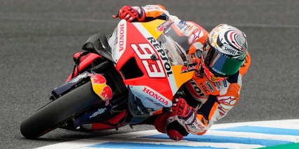 MotoGp, Gp Giappone: Marquez davanti a tutti nelle libere 2, 15° Bagnaia