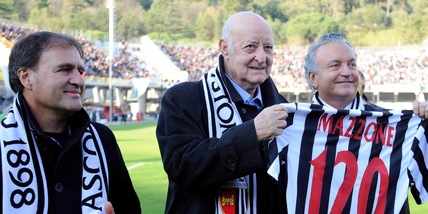 L'Ascoli omaggia Carlo Mazzone con la cittadinanza onoraria