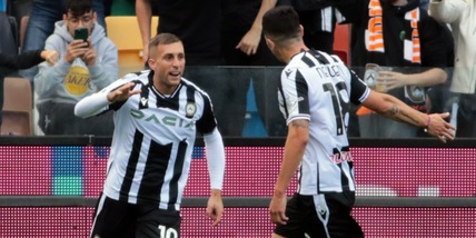 Udinese-Atalanta 2-2: Lookman-Muriel, Sottil rimonta con Deulofeu e Perez